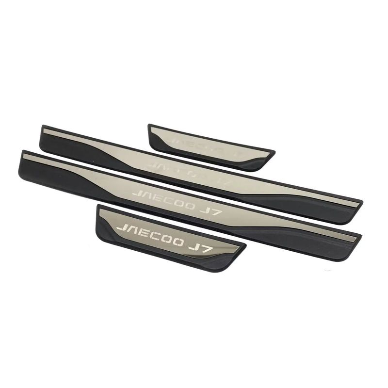 Für CHERY JAECOO J7 2024 Stahl Kunststoff Türschwelle Trittschutz Kratzschutz Abdeckung Verkleidungen Schutz Pedal Auto Styling Zubehör