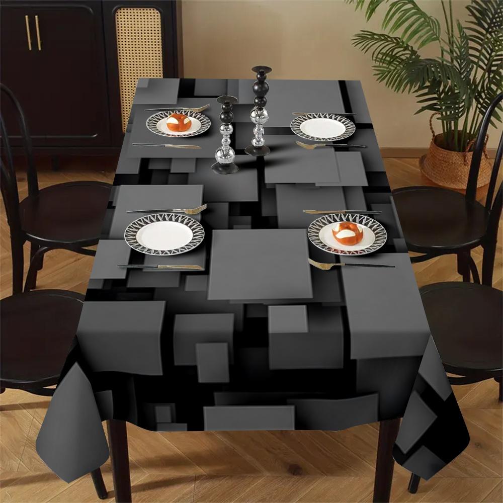 Exquisite and simple geometric pattern tablecloth - suitable for picnics and campingXY