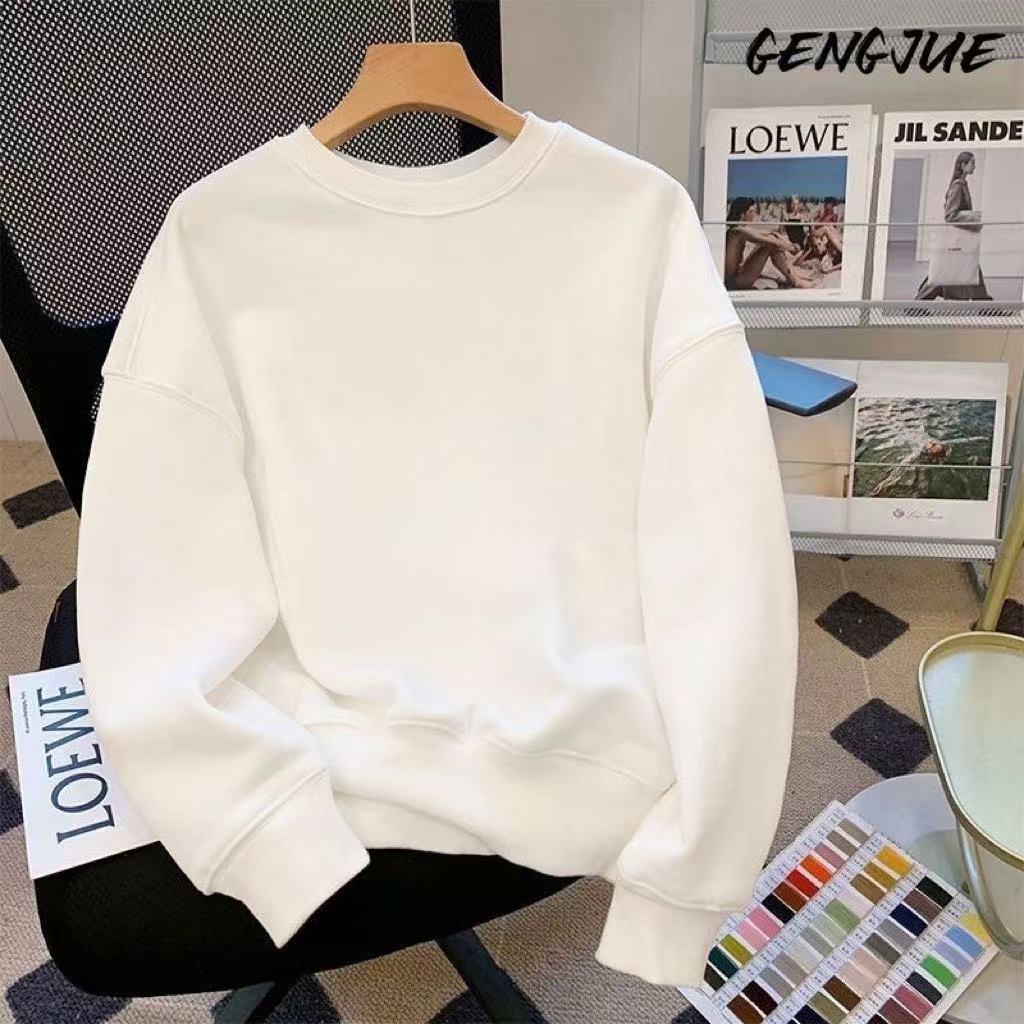 Autumn/Winter 2025 High-End Trendy Unisex Versatile Design Fleece Sweatshirt