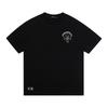 1966 CHROME HEARTS 2025 Lato Nowa Wysokiej Jakości Bawełna Okrągły Dekolt Luźny Duży Rozmiar Męski i Damski T-shirt Koszulka dla Pary