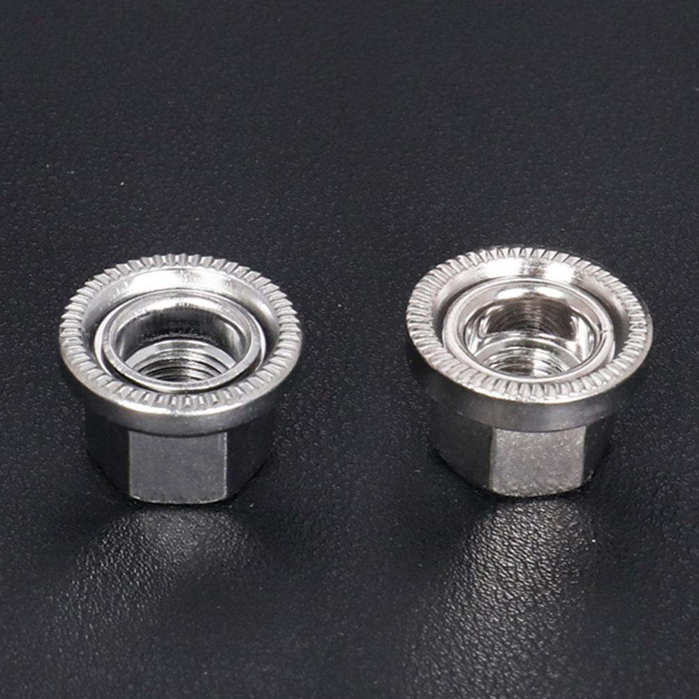 Nakrętki osi 2 szt. antypoślizgowe rowerowe M9/M10