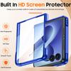 Capa Protetora Samsung Galaxy Z Flip 8 com Cobertura Completa da Dobradiça, Suporte Magnético e Design à Prova de Choque - Azul