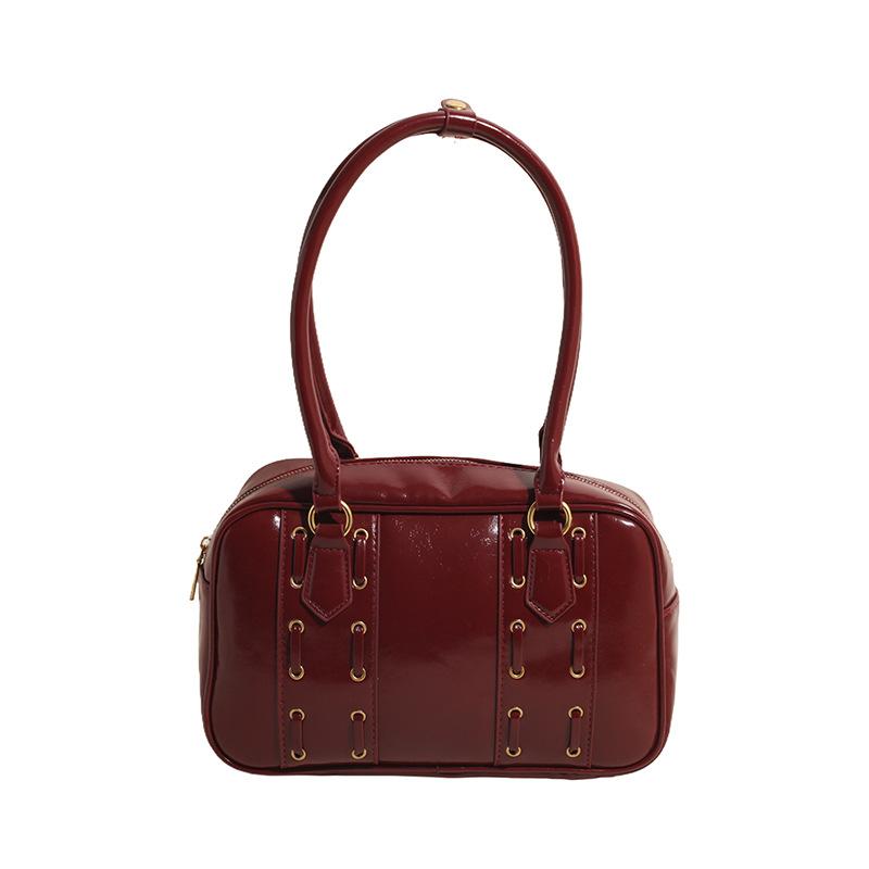 

Женская сумка в стиле ретро, новая универсальная сумка на плечо, большая вместительная дорожная сумка с двойной текстурой