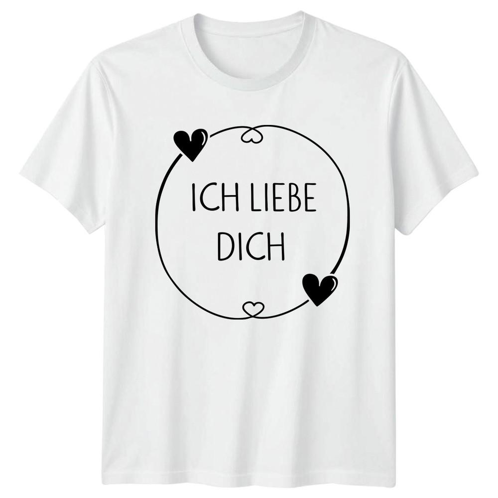 Ich Liebe Dich TShirt GerUnisex Quotes Love RoUnisexce Valentines Day Gift For Him S