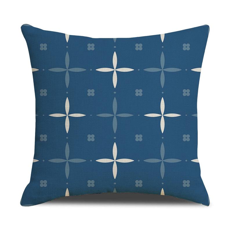 Nordisches Geometrisches Mandala Leinen Kissenbezug Digitaldruck Auto Sofa Bett Kissen Kissenbezug Zuhause