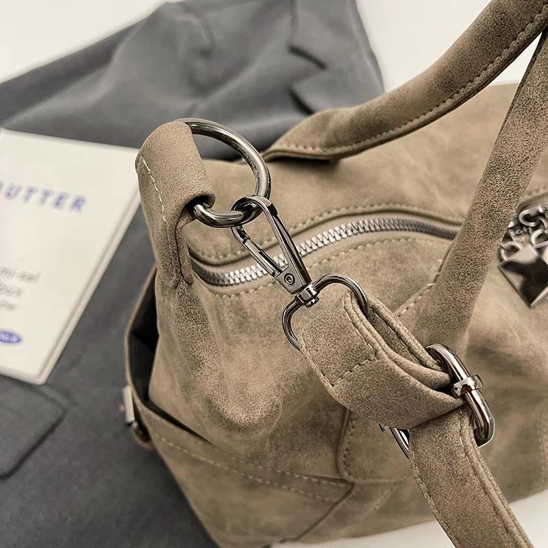 Luxusní dámská kožená taška přes rameno Crossbody kabelka Velkokapacitní dámská taška