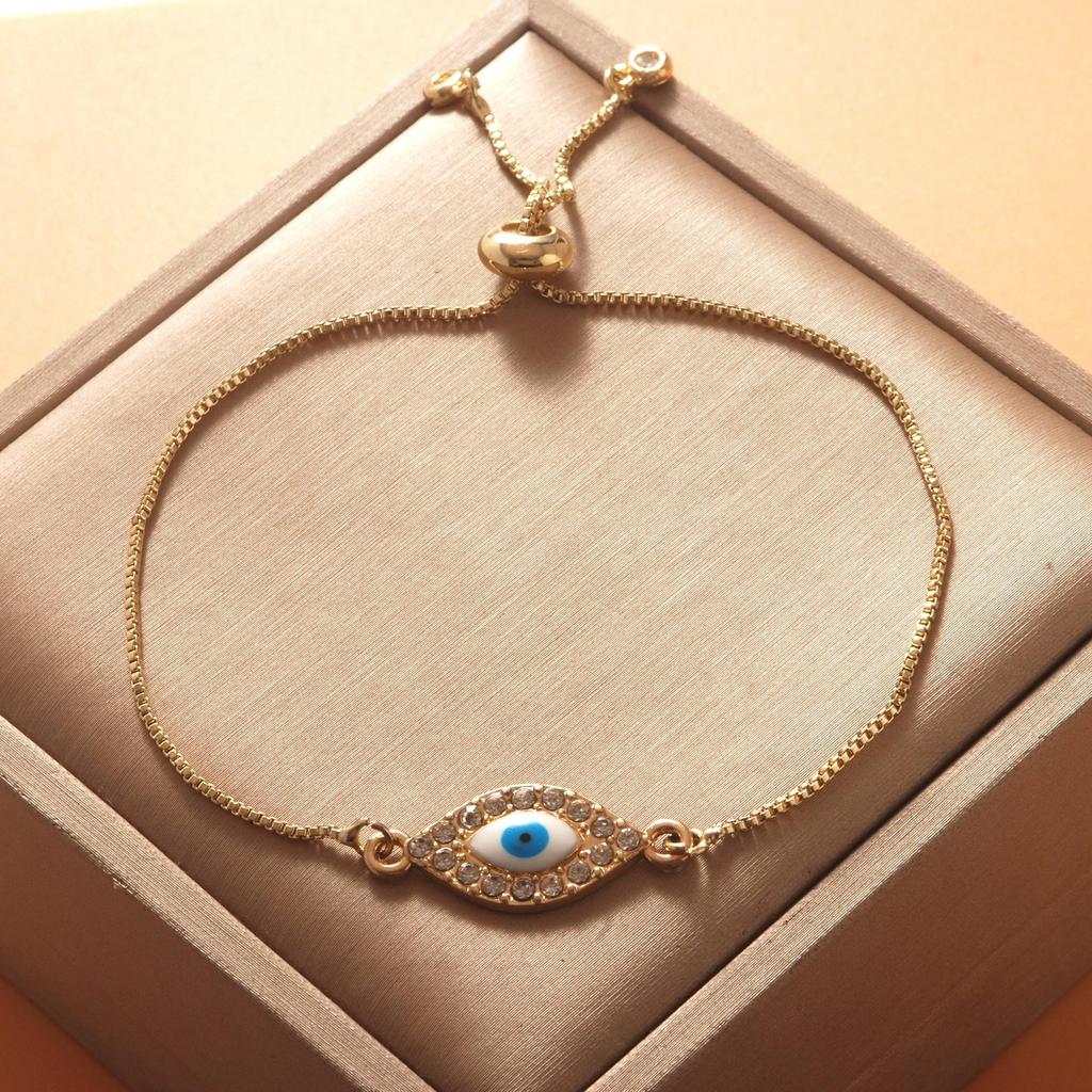 Devil's Eye Pull-String Bracelet: Women's European American Fashion, Light Luxury, Hot-Selling in Southeast Asian Night Markets