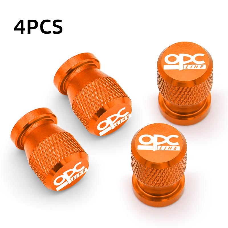 Car Styling OPC Line Wheel Tire Valve Caps Tyre Stem Covers Airdust Waterproof For Opel Antara Astra Insignia Corsa Mokka Vectra