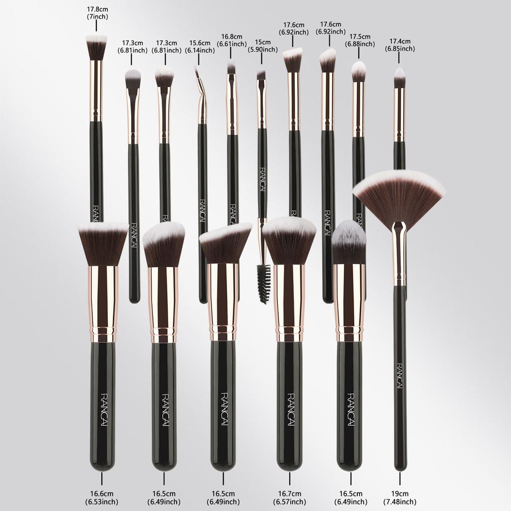 16 PCS Makeup Brushes Professional Cosmetic Powder Eye Shadow Foundation Blush Blending Beauty Tool For Women