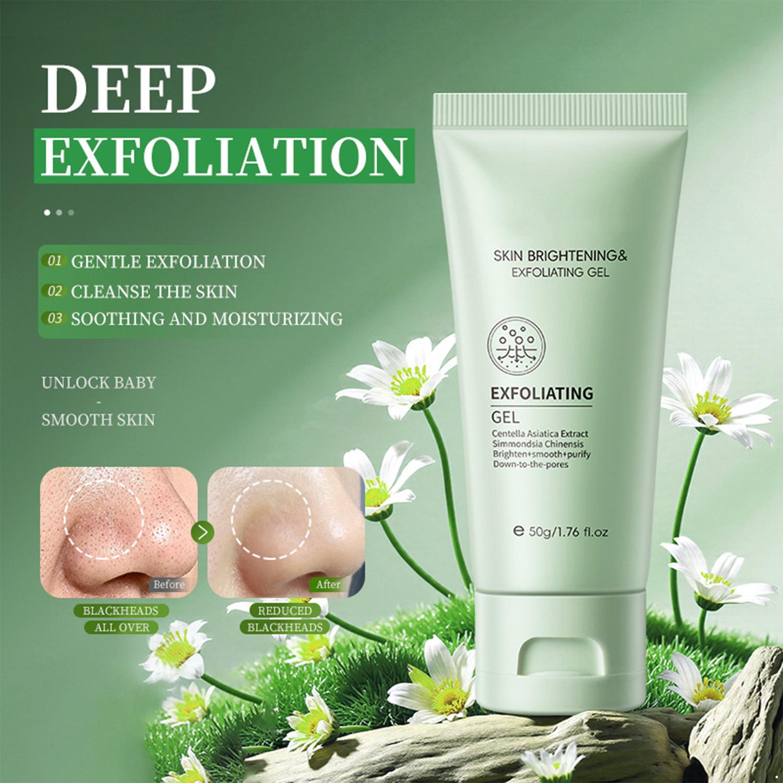 

Daily Facial Exfoliator 50g – 1Pc Nourishing Face Wash Gel, Softening & Hydrating Cleanser for Smooth Skin One Size зелёный