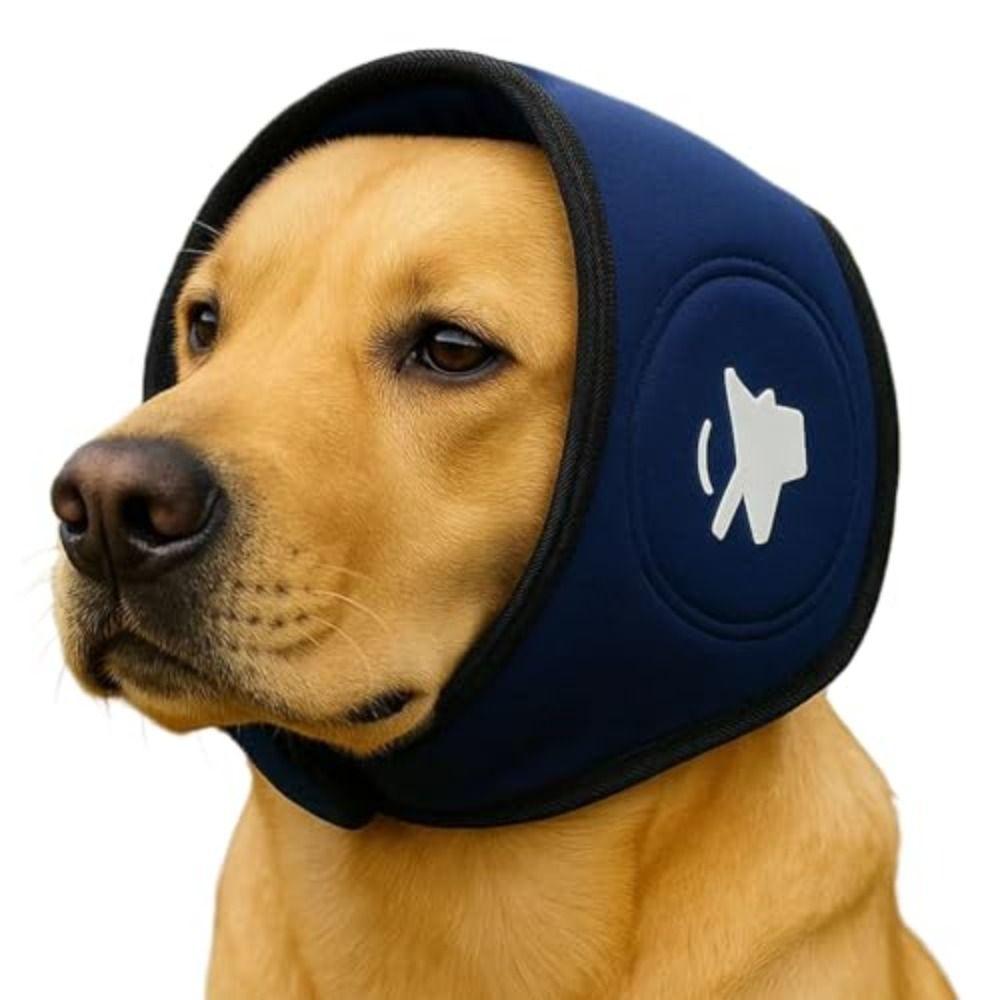 Breathable Dog Calming Earmuff Adjustable Dog Ear Cover Soothing Headcover Veterinary Visits