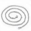 Elegant Women Necklace 2mm 3mm 4mm Stainless Steel Chain Beautiful Metal Link Personality Ladies DIY Jewelry For Pendant