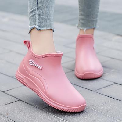 Modische Damen-Regenstiefel, wasserdicht, rutschfest, für die Küche, für die Arbeit, Stiefeletten für Damen, für den Winter im Freien, warm halten, zum Hineinschlüpfen