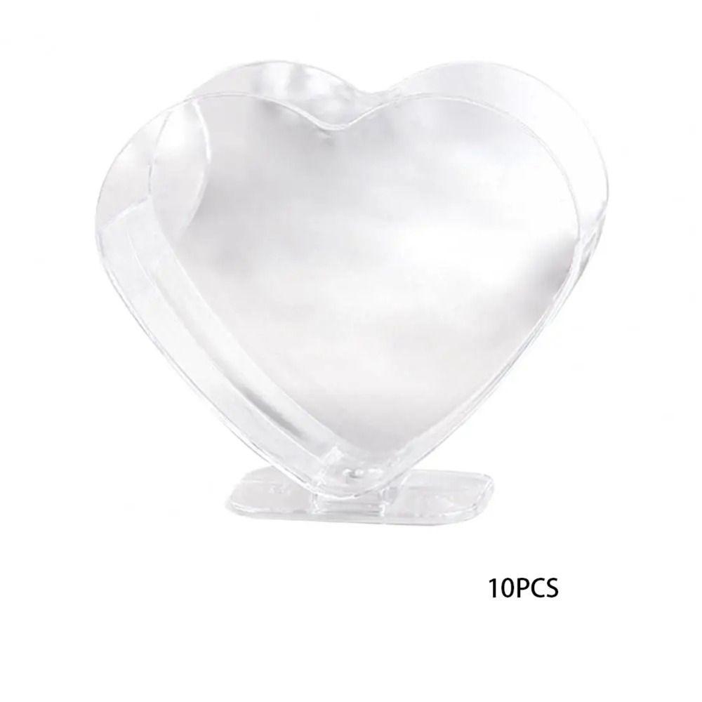 

10Pcs Mini Heart Shaped Dessert Cup Disposable Tiramisu Cup Tableware Mousse Cup Yogurt Tasting 10PCS