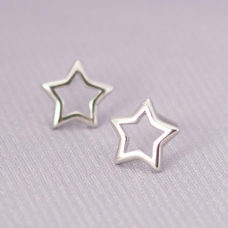 Ohrstecker mit s925 Silbernadel im koreanischen Stil für Damen – Minimalistisches & Persönlichkeitsdesign