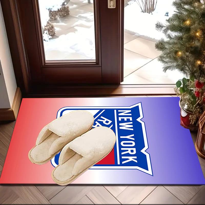 Rangers Hockey Area Rug Suitable for Indoor And Outdoor,Carpets for Kitchens, Homes, Offices, Living Rooms,Home Decor,Christmas Gift