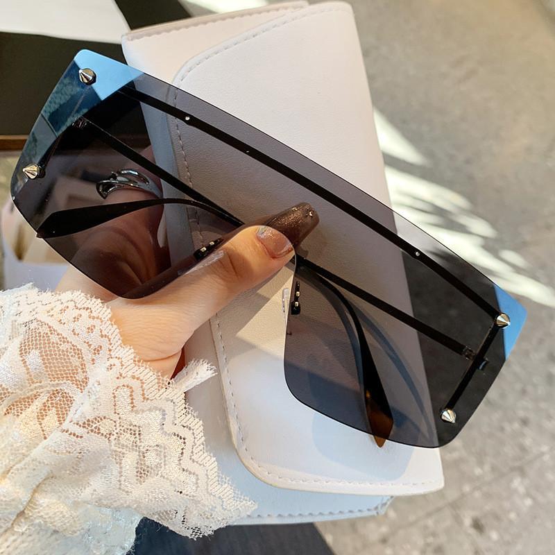 Metal Rim Square Sunglasses For Men Women With Uv400 Protection For Outdoor Fashion And Driving