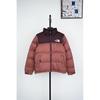Winter Embroidered Cotton Puffer Jacket Men Women Casual Warm Loose Fit Stand Collar Zip Up Coat