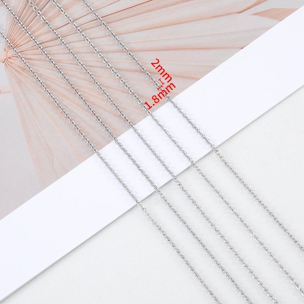 2Meters No Fade Stainless Steel Gold Color Textured Cable O Shape Chain for Jewelry Making DIY Necklace Bracelet Supplies