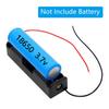 10pcs 18650 Battery Storage Box Case 1 Slots DIY Plastic Batteries Clip Holder Container With Wire Lead For 18650 3.7V Batteries