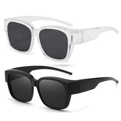2 Pack Polarized Fit Over Glasses Sunglasses for Men Women, Trendy  Sunglasses Wear Over Glasses, UV Protection Eyeglasses