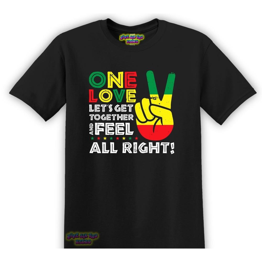 

Bob Marly One Love Reggae Music Band TShirt Black S3XL Unisex T-Shirt M