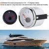 Mariner Tankanzeige 52mm/2in Kraftstofftank Füllstandsanzeige Wasserdicht 0-190 Ohm Signal Zeigerinstrument für Marineboot Auto (Weiß)