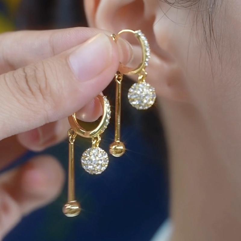 

Роскошные французские бриллиантовые серьги-гвоздики - элегантные, атмосферные серьги и высококачественные клипсы для женщин 14k золотой