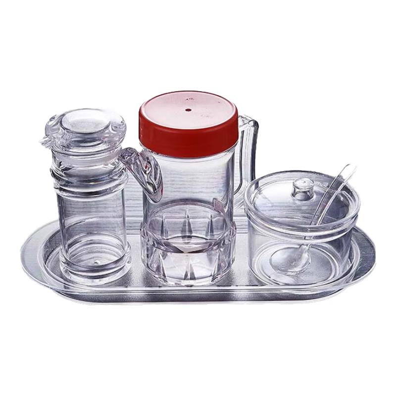 Huihuang Acrylic Condiment & Seasoning Jar Set
