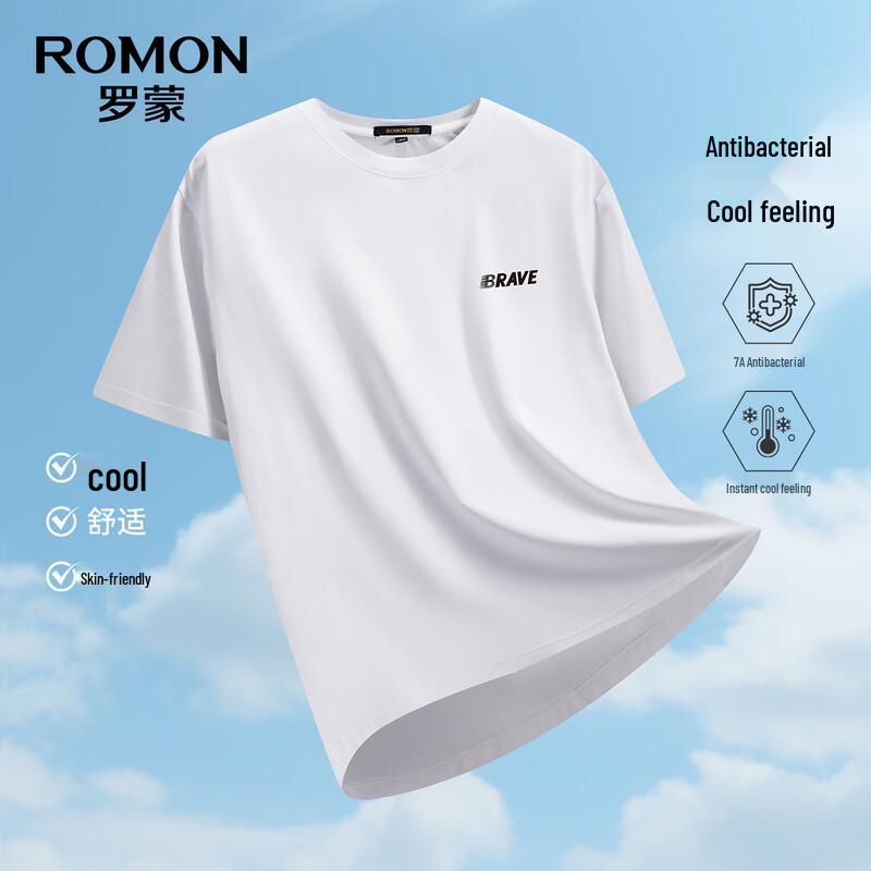 

Мужская антибактериальная футболка Romon 7A с эффектом прохлады из Sorona L