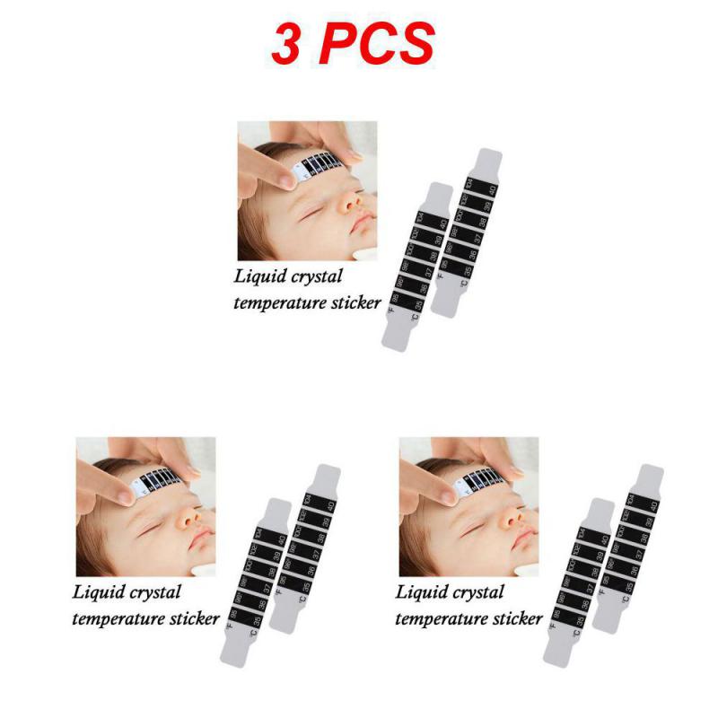 1~10PCS Child Forehead Temperature Sticker Thermometer LCD Digital Display Temperature Sticker for Kids Baby Care Tools