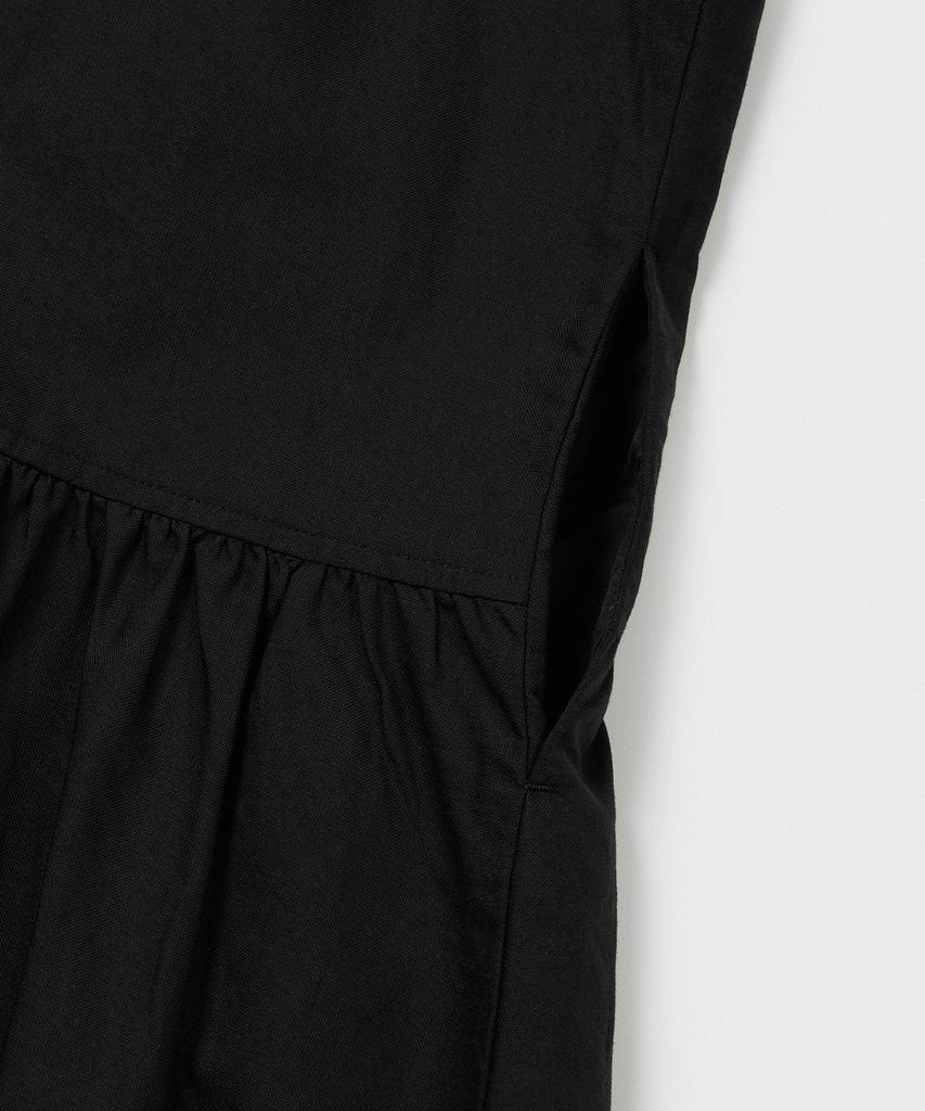 Musinsa Standard Woman Women'S Cotton Tiered Mini Dress [Black]