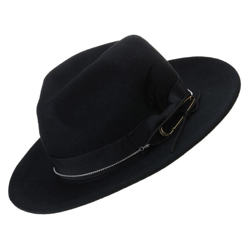 Chapéu Homburg de Lã Chapéu Exótico para Mulheres Homens Adereços para Fotos Western para Homens Mulheres Uso Unissex Chapelaria