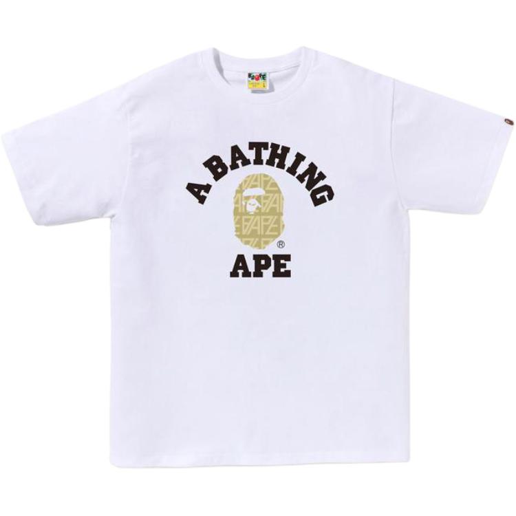 A Bathing Ape Bavlněné tričko s potiskem loga 0ZXTEM110024K