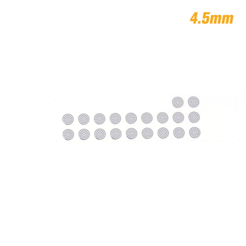 20Pcs In-Ear Earphone Filter Dust Net Earbuds Dust-Proof Steel Mesh With Glue 4.0-5.0Mm