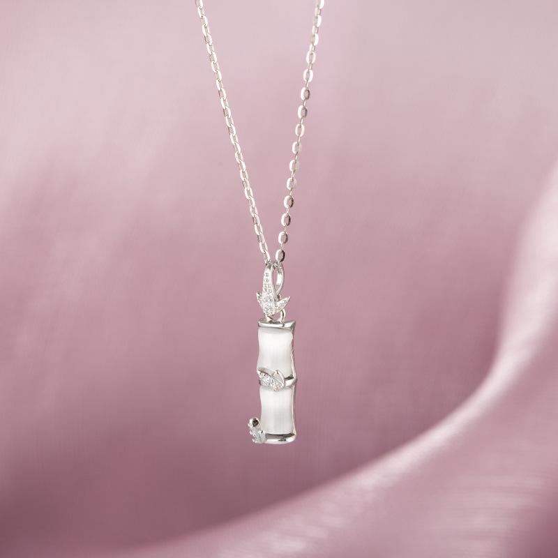 

Серебряное ожерелье Banyan Tree S925 с бамбуком - Женский корейский дизайн 925 Silver