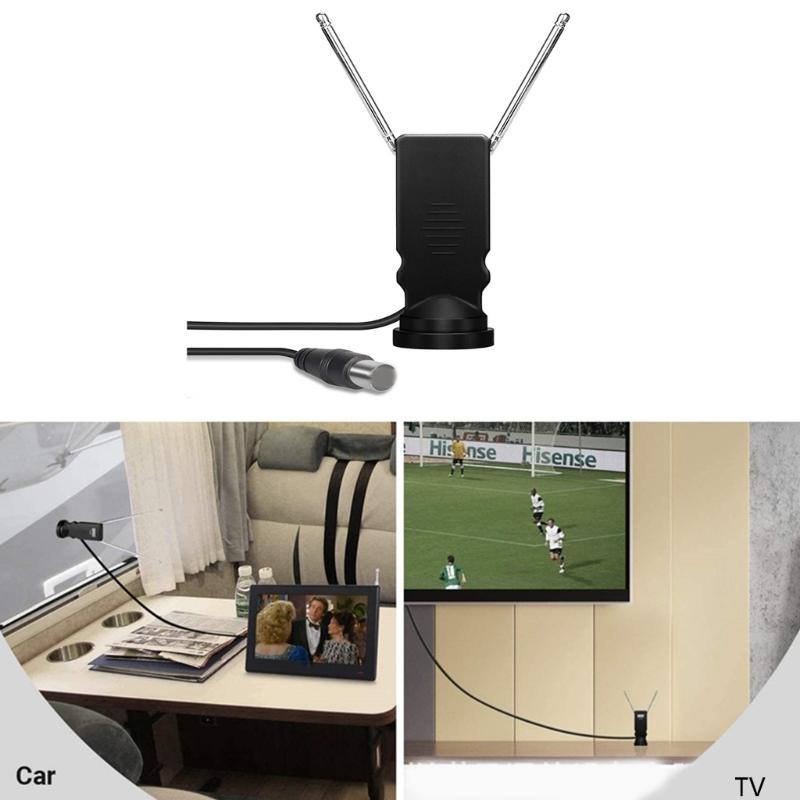 Compact & Lightweight TV Aerial TV Antenna for Freeviews Ready Devices Optimized Suitable for DVBT Radio Broadcasting