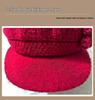 Women's Winter Velvet-Lined Wool Hat with Ear Protection – Fashionable and Warm Knitted Design for Middle-aged and Elderly