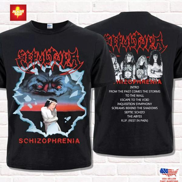 

Sepultura T-Shirt, Schizophrenia 1987 Thrash Metal, Death Metal, Groove Metal Unisex T-Shirt XXXL