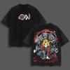 Fullmetal Alchemist Edward Alphonse Print Tee Men Women Washed Cotton T-shirts Manga Retro T Shirt Harajuku Short Sleeve Tshirt