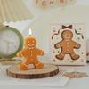 Christmas Gingerbread Man Scented Candle - Holiday Souvenir