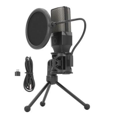 USB Gaming Microphone Professional Cardioid Pickup PC Computer Microphone with RGB Lighting Effects