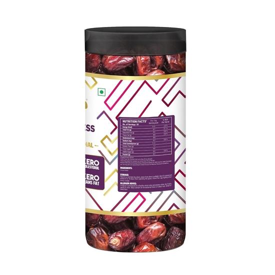 Happilo Omani Seedless Dates 500g, Khajoor/Khajur, Healthy & Nutritious Snack, Rich In Vitamins & Minerals, Natural Sweetener