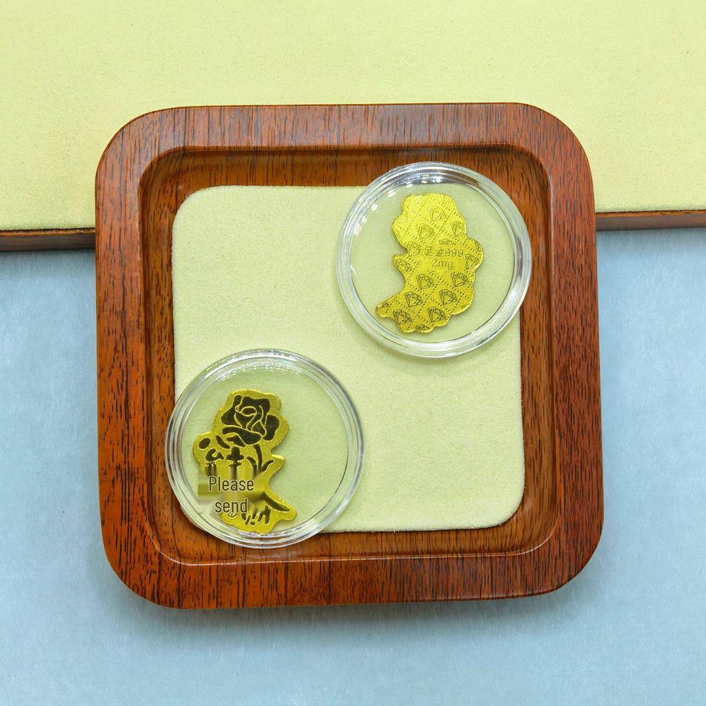 Pure Gold Phone Sticker 999: 2mg Gold for Prosperity, Health & Wealth