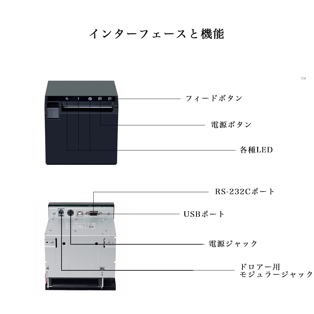 Wasin Tech WS-R330HB Thermal Printer, Receipt Printer, POS Register, 58mm, 80mm, Serial, USB, Bluetooth, Smartphone, Commercial Use