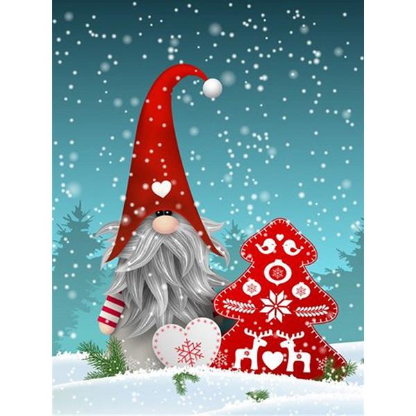 5D-Diamant-Malerei-Set zum Selbermachen, Weihnachtsmann, Kunst, Diamant-Stickerei, Strass-Dekorationen für Zuhause