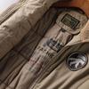 Giacca da pilota dell'Aeronautica Militare Imbottita in Cotone Invernale da Uomo con Collo in Pelliccia d'Agnello Ispessito di Velluto Giacca Imbottita in Cotone Tuta da Lavoro da Ponte Uomo