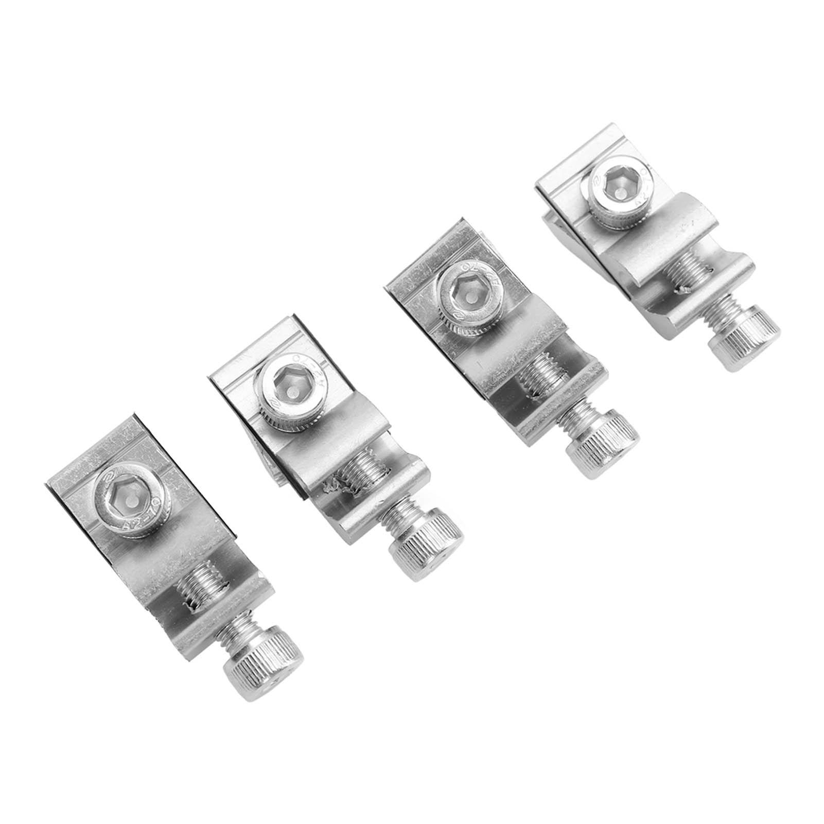 

4 шт. Наземный зажим для солнечной панели Стальной Погодоустойчивый Зажим для заземления солнечной панели для металлического несущего элемента