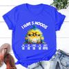 New Chicken I Have 5 Moods Printing T Shirts Unisex Fashion Short Sleeve T Shirt Summer Casual Loose Women T-Shirt