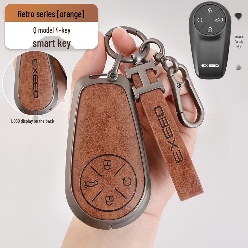 Zinc Alloy Key Protection Shell with Hanging Buckle for Chery Exeed Sterra ET Key Fob